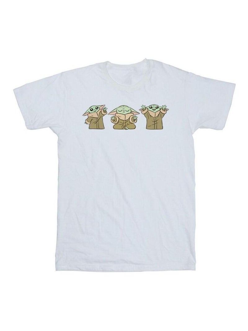 Star Wars - Camiseta The Mandalorian de Grogu Pose para Hombre Blanco - Kiabi