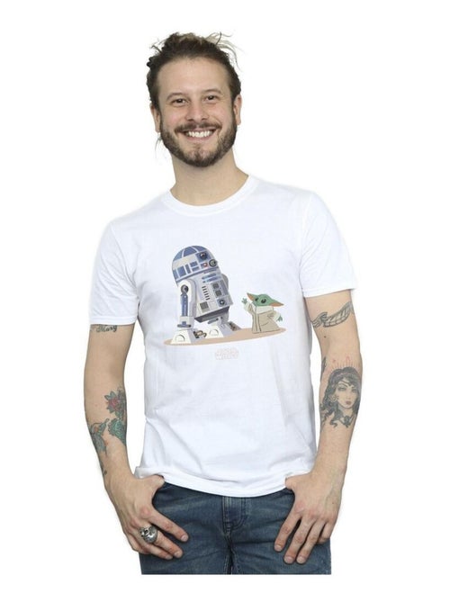 Star Wars - Camiseta The Mandalorian de R2-D2 y Grogu para Hombre - Kiabi Star Wars - Camiseta The Mandalorian de R2-D2 y Grogu para Hombre - Kiabi