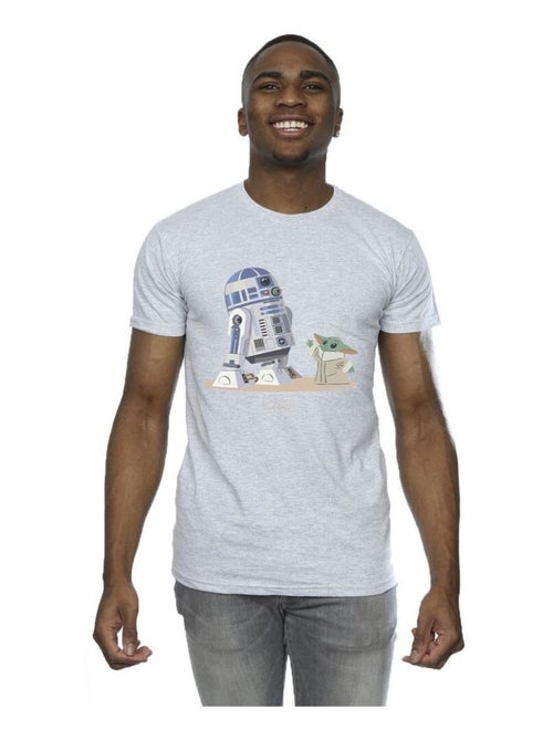 Star Wars - Camiseta The Mandalorian de R2-D2 y Grogu para Hombre - Kiabi Star Wars - Camiseta The Mandalorian de R2-D2 y Grogu para Hombre - Kiabi