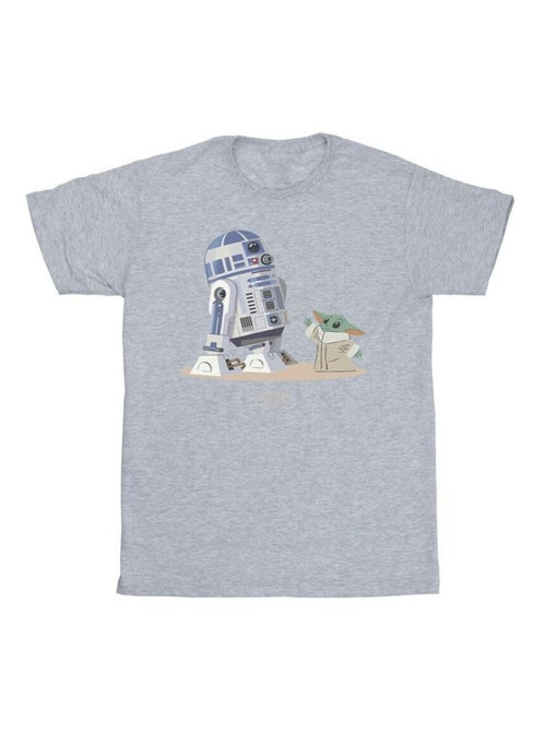 Star Wars - Camiseta The Mandalorian de R2-D2 y Grogu para Hombre - Kiabi Star Wars - Camiseta The Mandalorian de R2-D2 y Grogu para Hombre - Kiabi