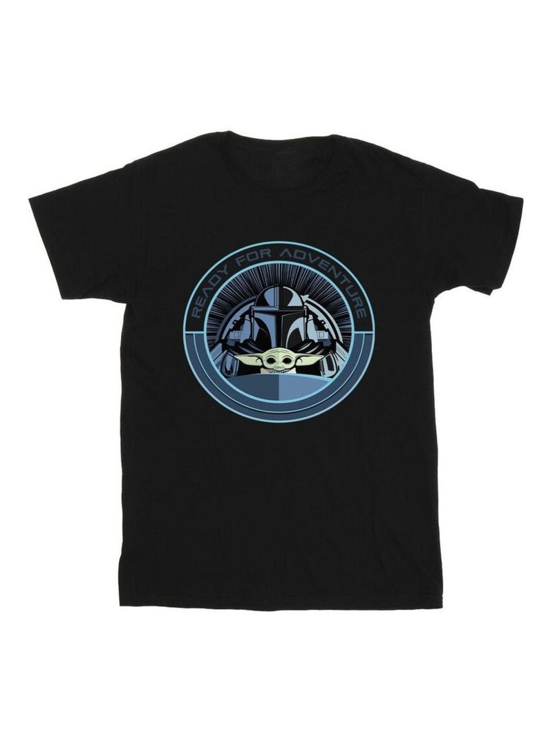 Star Wars - Camiseta The Mandalorian Ready For Adventure de Grogu para Hombre Negro - Kiabi