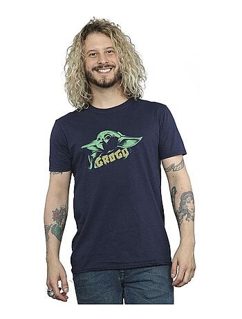 Star Wars - Camiseta The Mandalorian The Child de Grogu Salpicado para Hombre