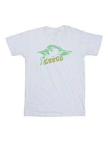 Star Wars - Camiseta The Mandalorian The Child de Grogu Salpicado para Hombre