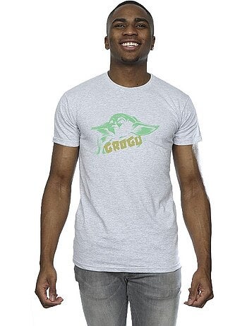 Star Wars - Camiseta The Mandalorian The Child de Grogu Salpicado para Hombre