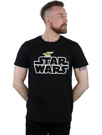 Star Wars - Camiseta The Mandalorian The Child Logotipo para Hombre