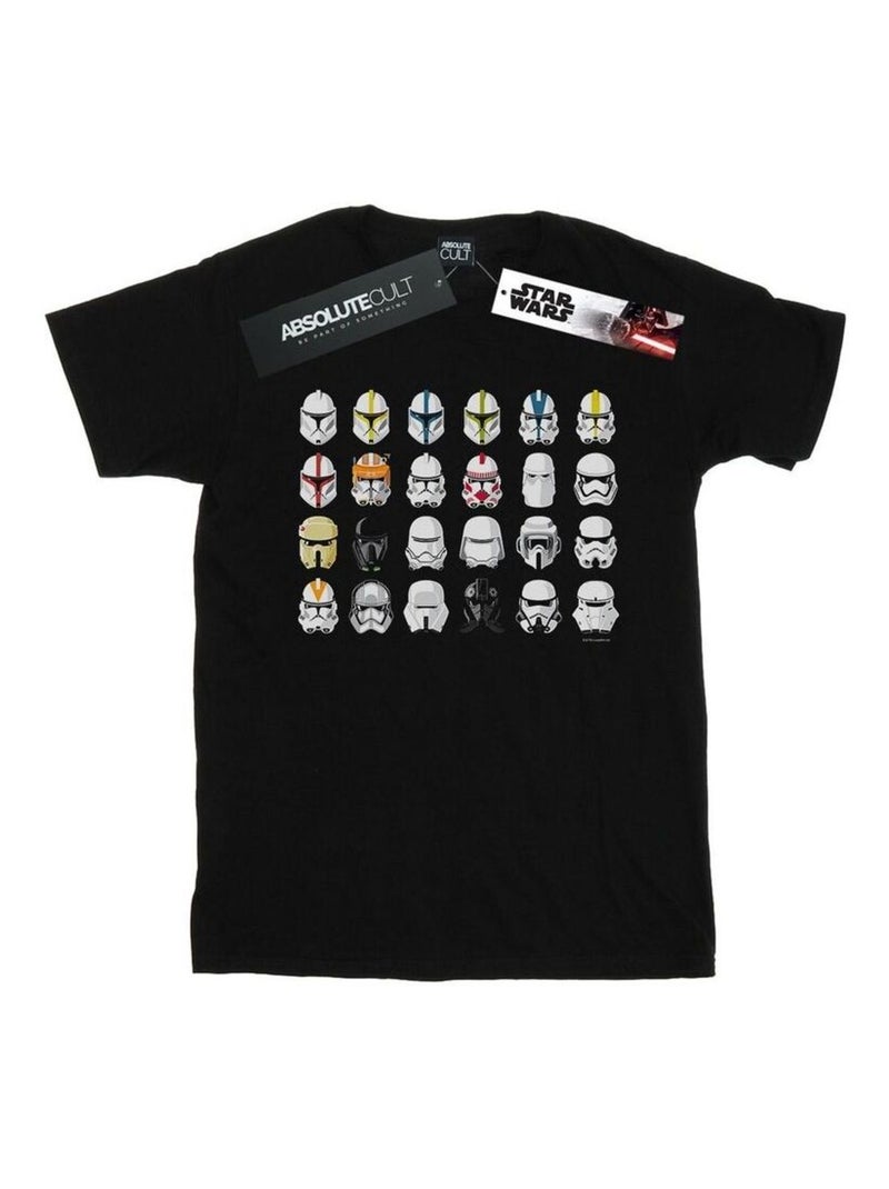 Star Wars - Camiseta Troopers Casco para Hombre Negro - Kiabi