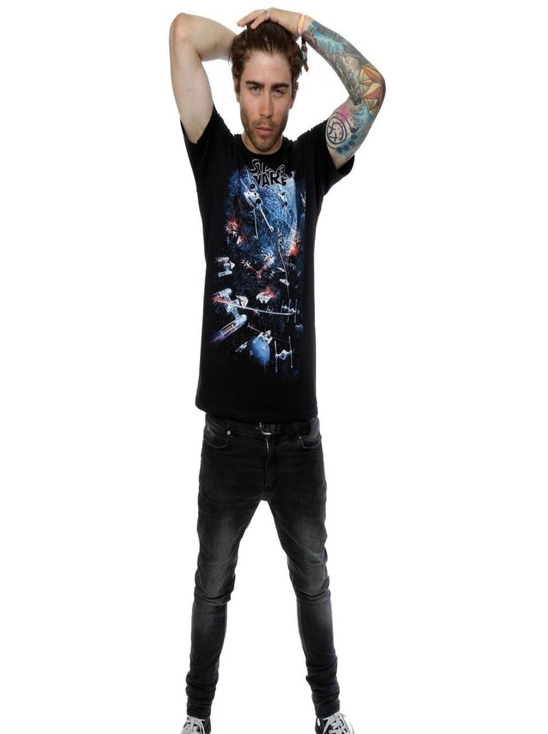 Star Wars - Camiseta Universe Battle para Hombre Negro - Kiabi