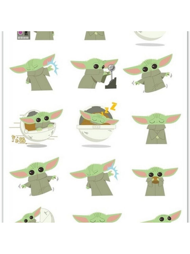Star Wars - Toalla de baño y playa de algodón infantil Mandalorian - 70 x 140 cm Multicolor - Kiabi