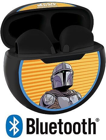 Star Wars Auriculares Bluetooth con estuche de almacenamiento y carga
