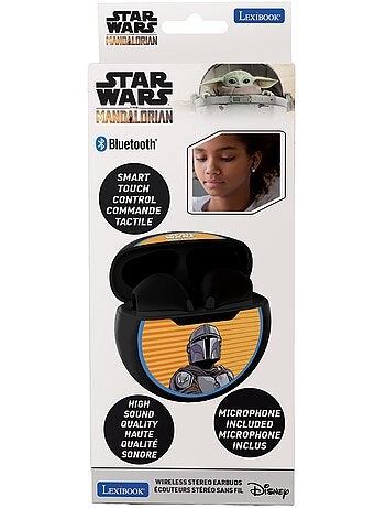 Star Wars Auriculares Bluetooth con estuche de almacenamiento y carga