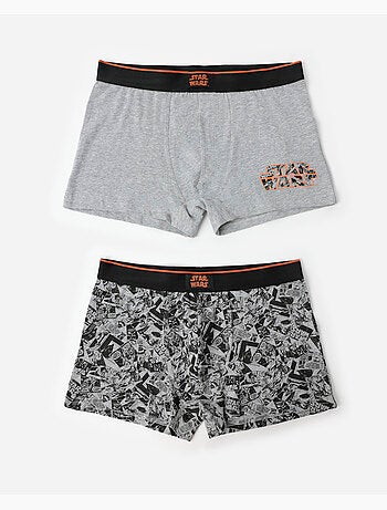 STAR WARS Calzoncillo/Boxer Comic B&W para Hombre, (Caja de 2 unidades)