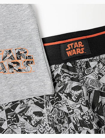 STAR WARS Calzoncillo/Boxer Comic B&W para Hombre, (Caja de 2 unidades)