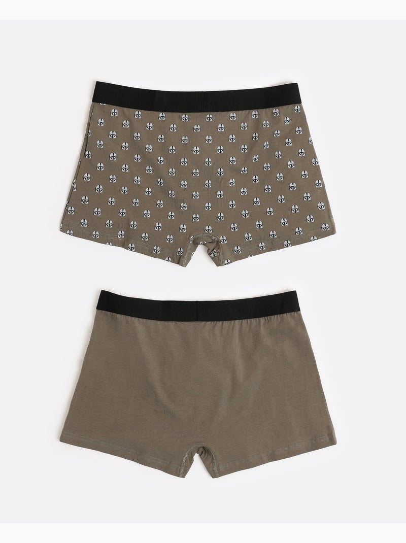 STAR WARS MANDALORIAN Calzoncillo/Bóxer Mando para Hombre, (Caja de 2 unidades) Multicolor - Kiabi