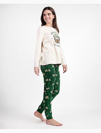 STAR WARS MANDALORIAN Pijama Manga Larga Grogu Cute para Mujer