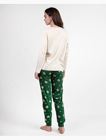 STAR WARS MANDALORIAN Pijama Manga Larga Grogu Cute para Mujer