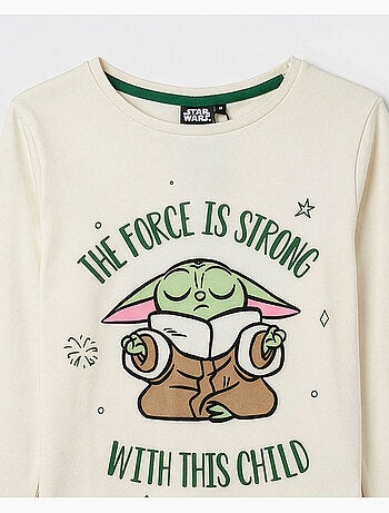 STAR WARS MANDALORIAN Pijama Manga Larga Grogu Cute para Niña