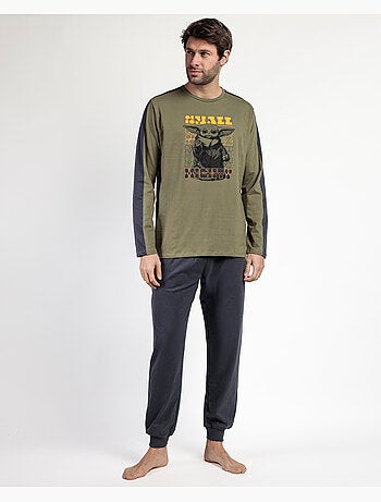 STAR WARS MANDALORIAN Pijama Manga Larga Small Grogu para Hombre