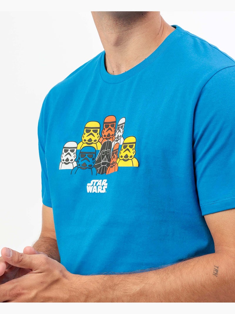 STAR WARS Pijama Manga Corta Game Wars para Hombre Azul - Kiabi