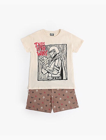 STAR WARS Pijama Manga Corta Lino Cut para Niño