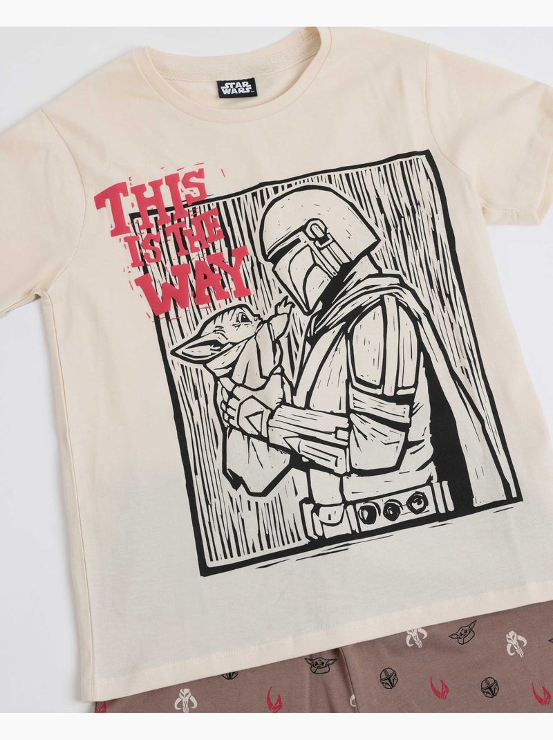 STAR WARS Pijama Manga Corta Lino Cut para Niño Crudo - Kiabi