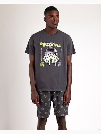 STAR WARS Pijama Manga Corta Neon Galactic Empire para Hombre
