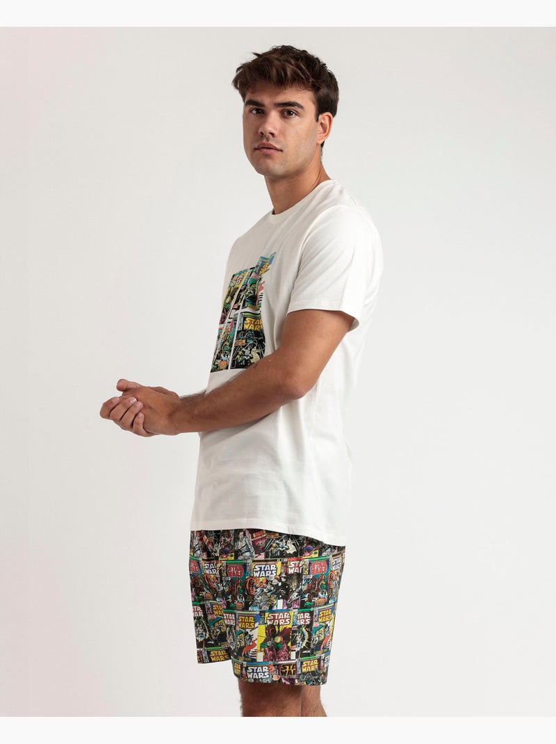 STAR WARS Pijama Manga Corta Old Comic para Hombre Crudo - Kiabi