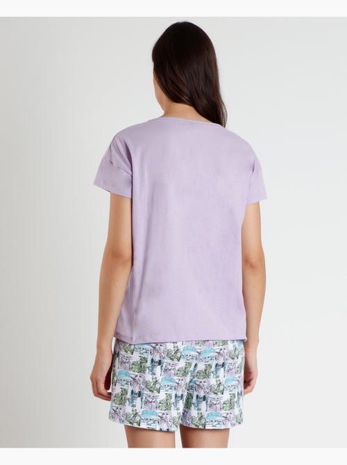 STAR WARS Pijama Manga Corta Pastel Grogu para Mujer - Kiabi STAR WARS Pijama Manga Corta Pastel Grogu para Mujer - Kiabi