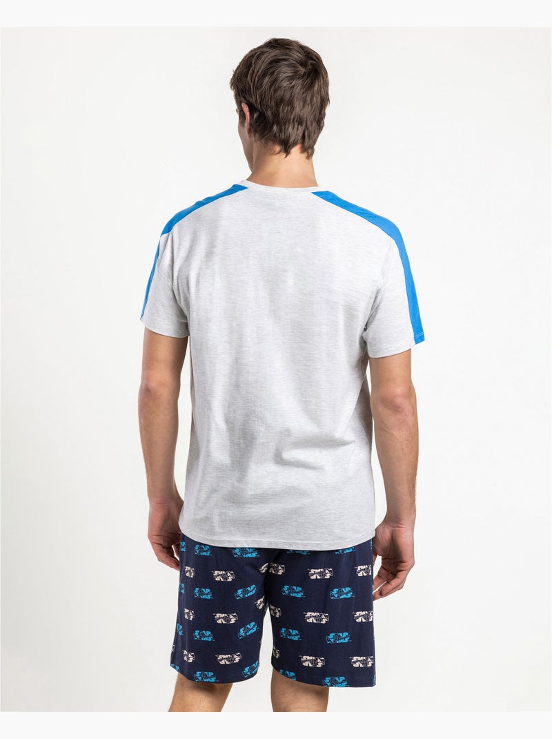 STAR WARS Pijama Manga Corta R2-D2 para Hombre Gris jaspeado - Kiabi