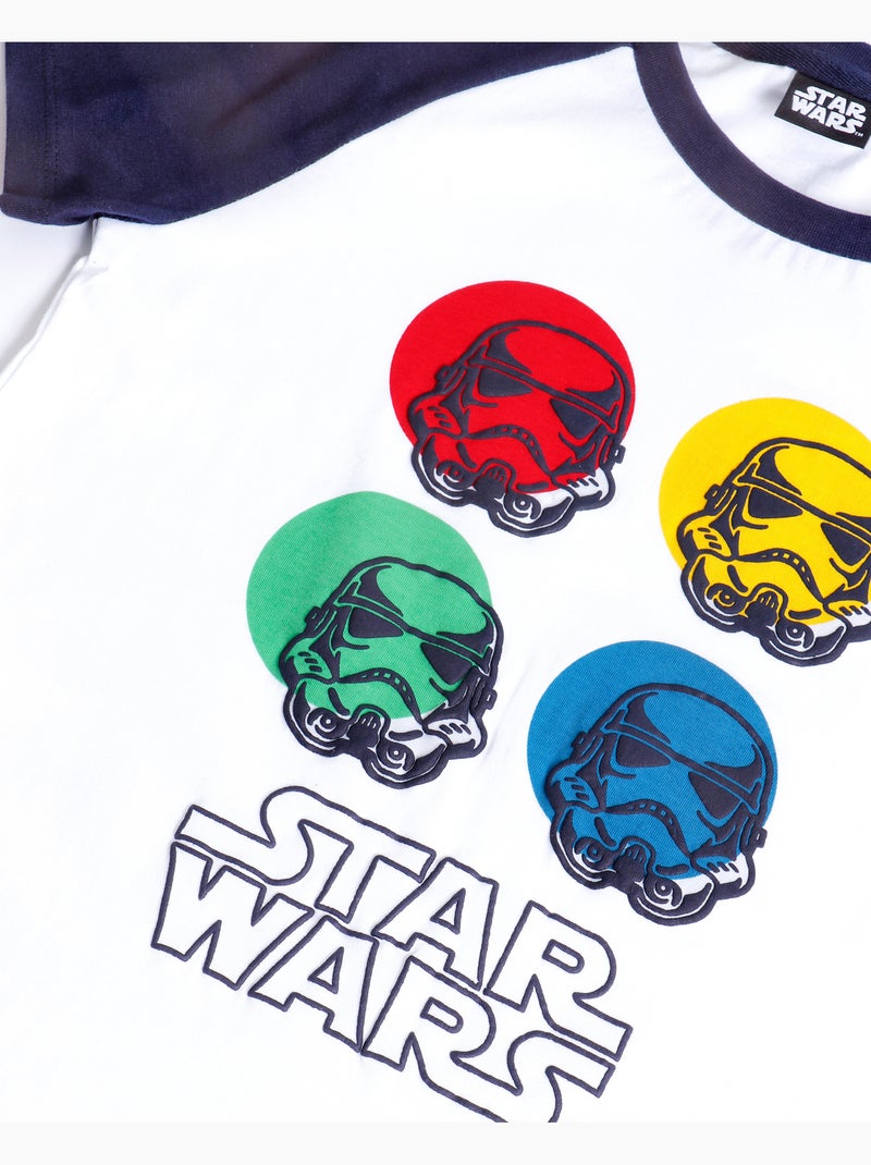 STAR WARS Pijama Manga Corta The Dark Strike para Niño Azul marino - Kiabi