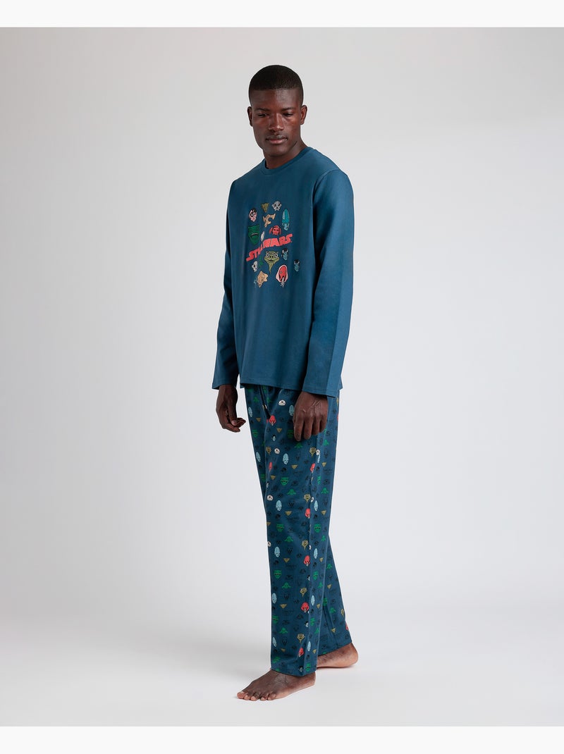 STAR WARS Pijama Manga Larga Alien Species para Hombre Azul vaquero - Kiabi