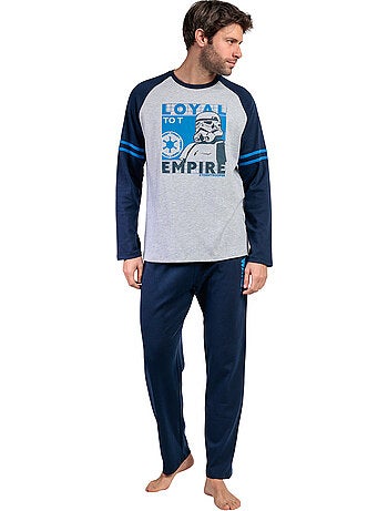 STAR WARS Pijama Manga Larga Blue Sport para Hombre