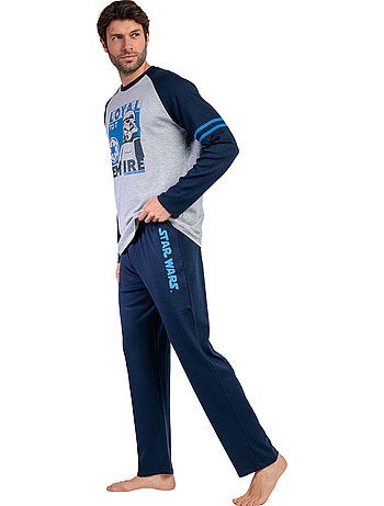 STAR WARS Pijama Manga Larga Blue Sport para Hombre