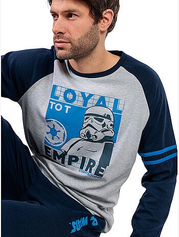 STAR WARS Pijama Manga Larga Blue Sport para Hombre