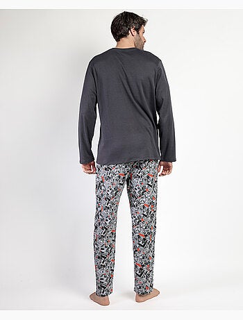STAR WARS Pijama Manga Larga Comic B&W para Hombre