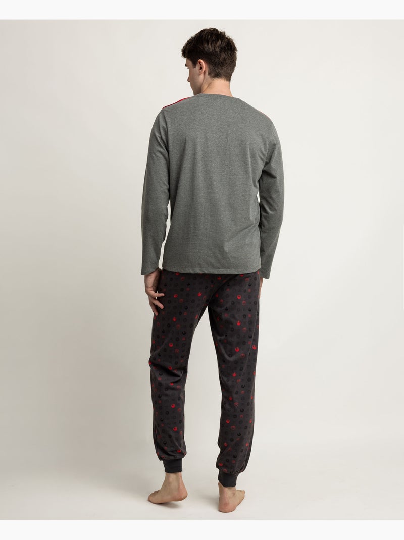 STAR WARS Pijama Manga Larga Dark Friends para Hombre Gris jaspeado - Kiabi