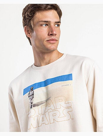 STAR WARS Pijama Manga Larga Felpa Episode I para Hombre