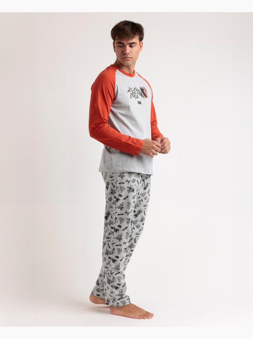STAR WARS Pijama Manga Larga Gray Comic para Hombre - Kiabi STAR WARS Pijama Manga Larga Gray Comic para Hombre - Kiabi