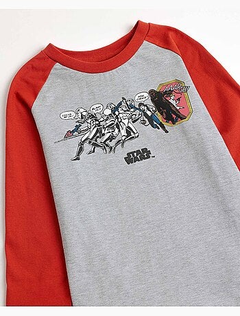 STAR WARS Pijama Manga Larga Gray Comic para Niño