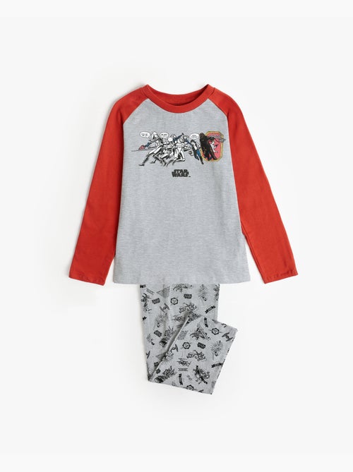 STAR WARS Pijama Manga Larga Gray Comic para Niño - Kiabi STAR WARS Pijama Manga Larga Gray Comic para Niño - Kiabi