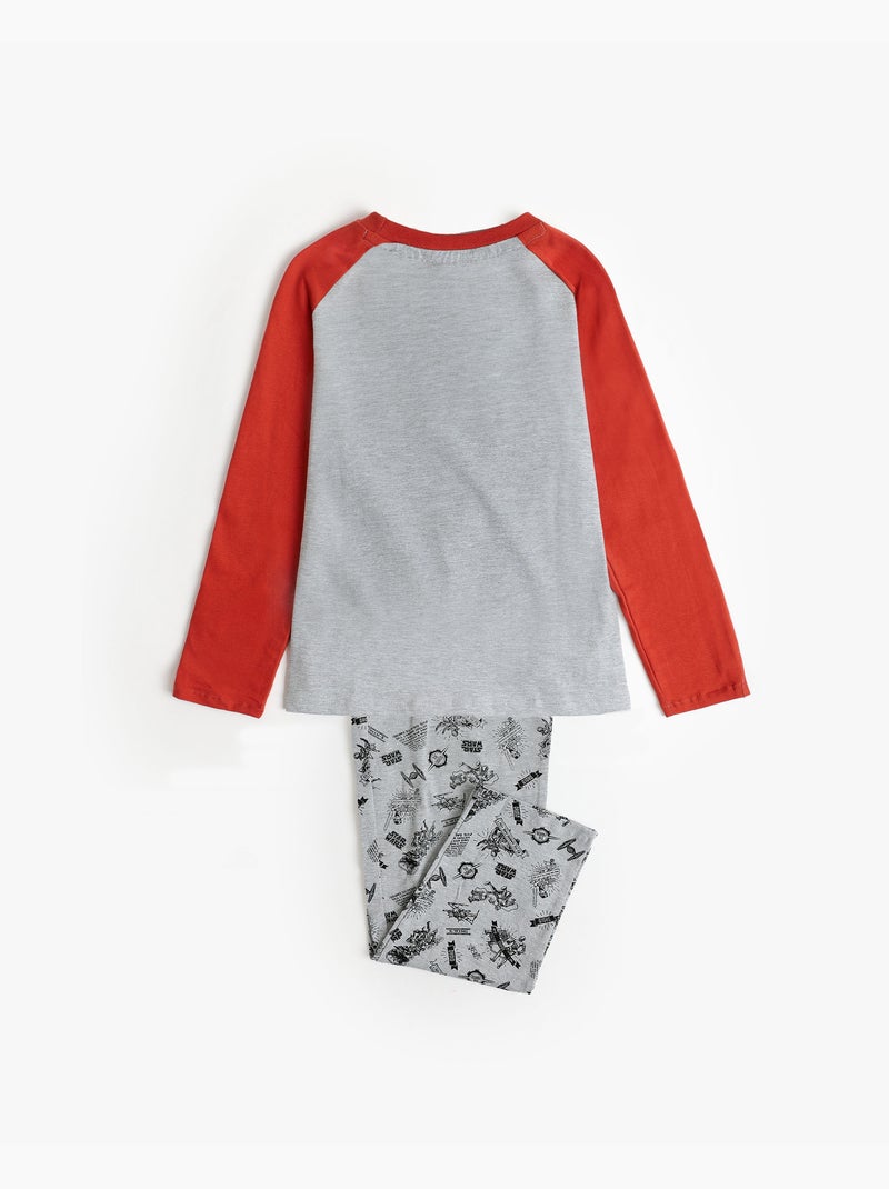 STAR WARS Pijama Manga Larga Gray Comic para Niño Gris jaspeado - Kiabi