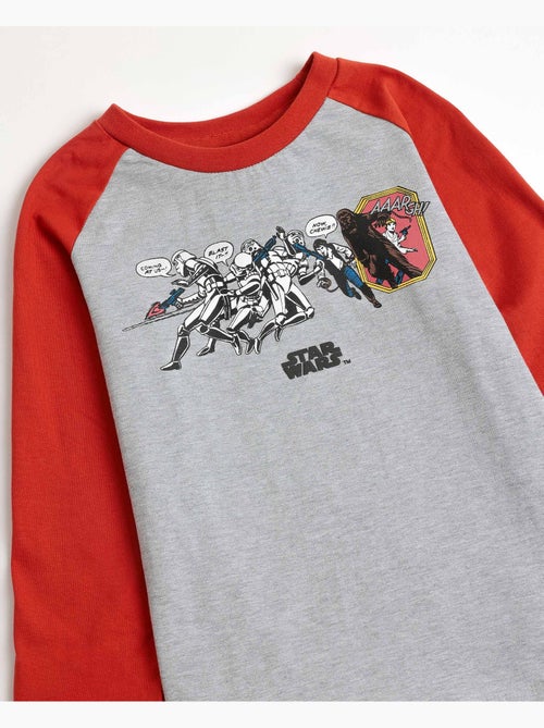 STAR WARS Pijama Manga Larga Gray Comic para Niño - Kiabi STAR WARS Pijama Manga Larga Gray Comic para Niño - Kiabi