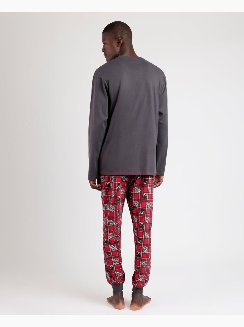 STAR WARS Pijama Manga Larga Punk Vader para Hombre Gris oscuro - Kiabi