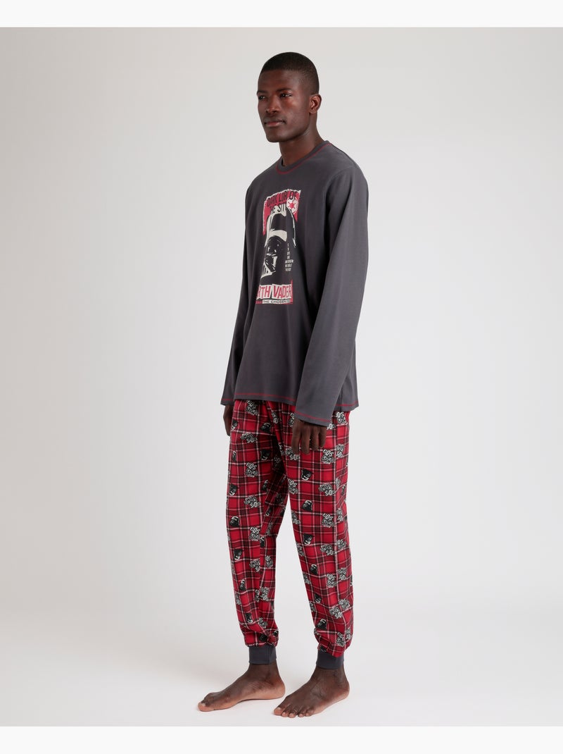 STAR WARS Pijama Manga Larga Punk Vader para Hombre Gris oscuro - Kiabi