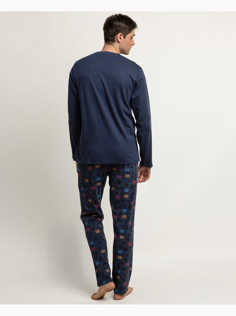 STAR WARS Pijama Manga Larga Rule The Galaxy para Hombre Azul cobalto - Kiabi