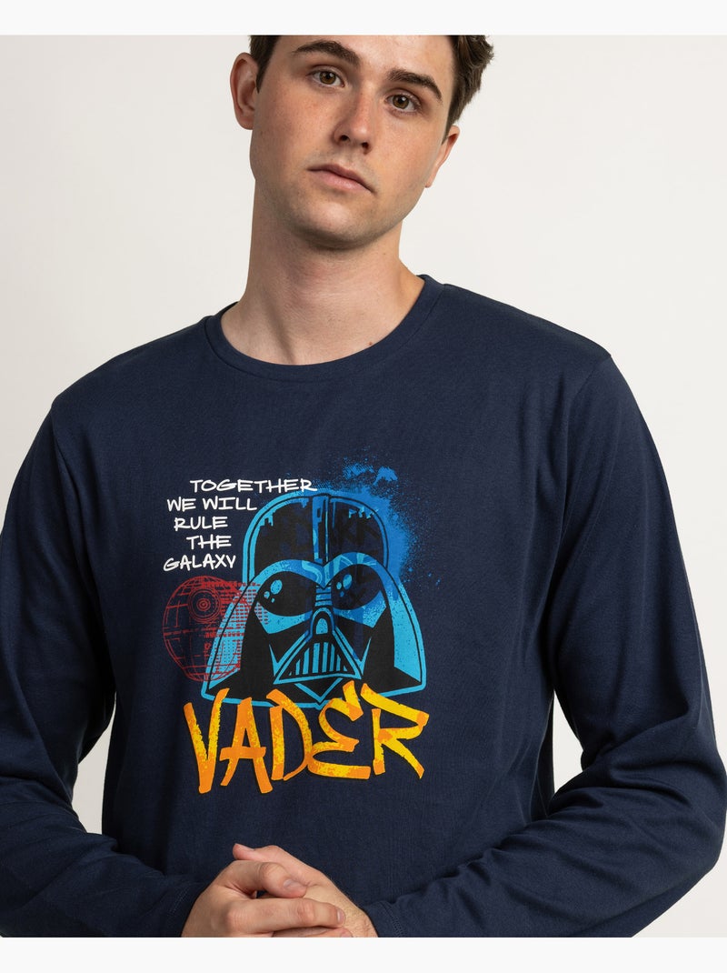 STAR WARS Pijama Manga Larga Rule The Galaxy para Hombre Azul cobalto - Kiabi