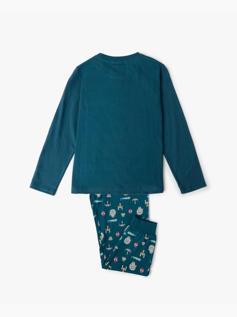 STAR WARS Pijama Manga Larga Spaceships para Niño Azul marino - Kiabi