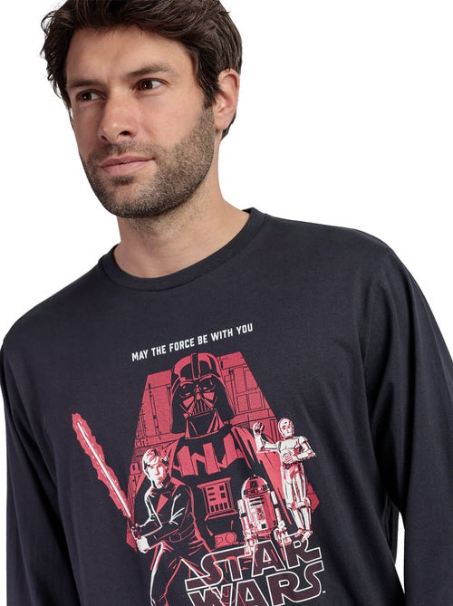 STAR WARS Pijama Manga Larga The Force Be With You para Hombre - Kiabi STAR WARS Pijama Manga Larga The Force Be With You para Hombre - Kiabi