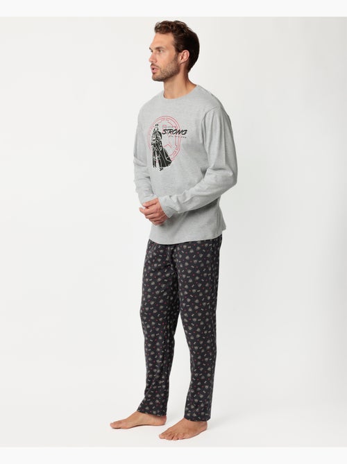 Star wars pijama manga larga the force is strong para hombre - Kiabi