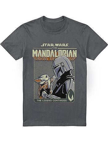 Star Wars: The Mandalorian - Camiseta Legend Continues de Grogu para Hombre