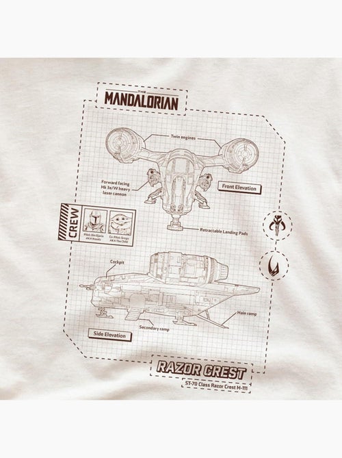 Star Wars: The Mandalorian - Camiseta Razor Crest Blueprint para Hombre - Kiabi